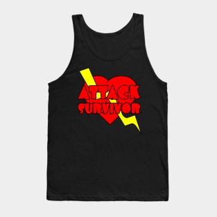 Heart Attack Survivor Birthday Gift Shirt, cool shirt in simple design Tank Top